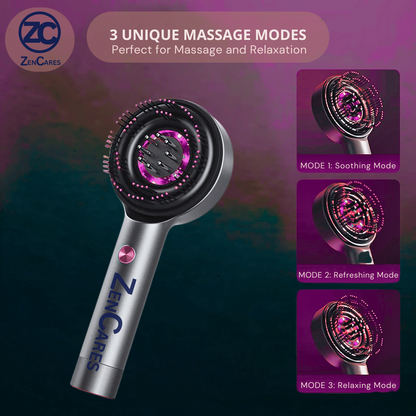 3 in 1 ZenCares Scalp Massaging Brush